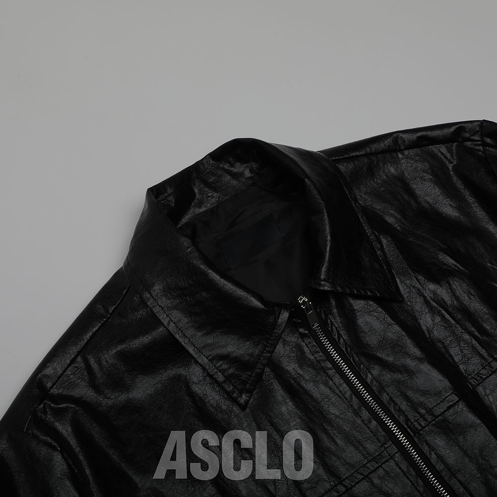 ASCLO Crack Leather Jacket - ASCLO