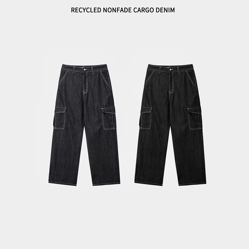 股上31cm【1017 alyx 9sm】Black fade cargo pants